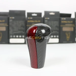 Black Carbon Fiber Gear Shift Knob For Honda Accord 2008 2009 2010 2011 2012 - Picture 1 of 10