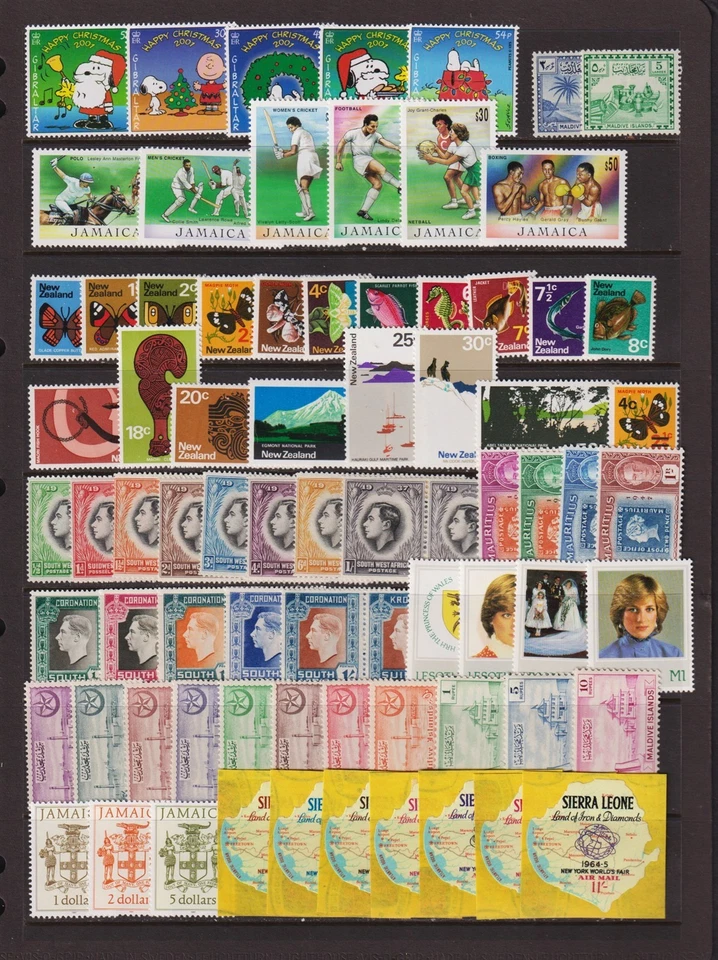 Commonwealth británica - 88 sellos como nuevos, NH Foto 1 de 1