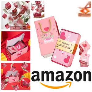 Happy Birthday Surprise Box Gift Box 16 Piece Set Pop Out Explosion DIY Handmade - Picture 1 of 8