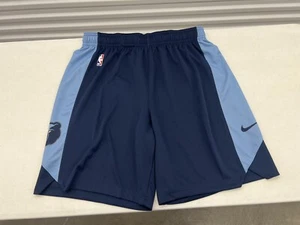 Nike NBA Authentics Memphis Grizzlies Game Shorts Men's Size XL Blue New - Picture 1 of 5