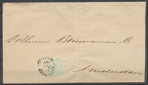 1c RIJKSWAPEN FRANCO TAKJE STEMPEL ROTTERDAM 31.DEC.71 OP ??? Bo380 - Imagen 1 de 2