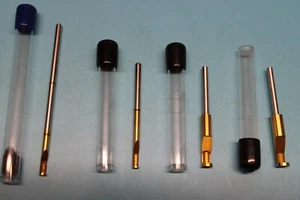x4 off Leather punch tools Tin coated 3mm 4mm 5mm 6mm Hole Punch 3mm shanks new - Picture 1 of 5