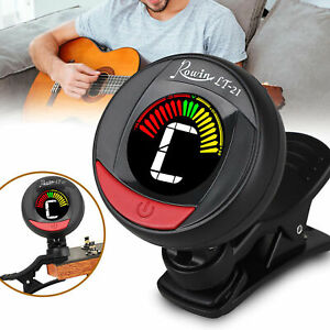Chromatic LCD Clip-on Acoustic Electric Guitar Bass Ukulele Banjo Violin Tuner
