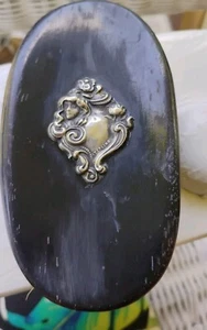 ANTIQUE Art Nouveau Sterling Silver Vanity Clothes Brush 5" Victorian - Bild 1 von 5