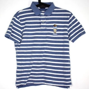 Polo Ralph Lauren Boys Small Custom Slim Fit Big Bear Polo Shirt H868 - Picture 1 of 5
