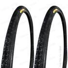 2-Pack Panaracer Pasela Blackwall 27X1-1/4" Road Bike Tires Wire Bead - Black
