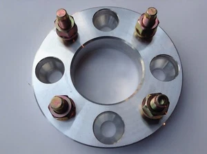 4x4.5 / 4x114.3 to 4x100 USA Wheel Adapters 12x1.5 Studs 1" 71mm Bore Spacers x2 - Picture 1 of 1