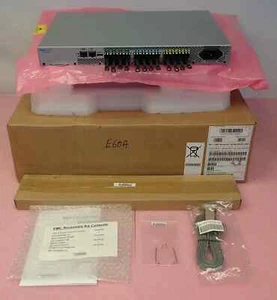 NEW Dell Brocade G610 DS-6610B 24x 32G SFP+ Act FC Switch EM-G610-24-16G-5 + Lic - Photo 1/10