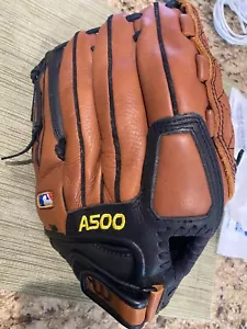 Wilson A500 Baseballhandschuh 12,5" ECCO-Leder RHT Rechtshänderüberwurf A0500 125 - Bild 1 von 10
