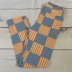 Leggings donna LuLaRoe TAGLIA UNICA 2-10 stelle e righe leggings elasticizzati - Foto 1 di 5