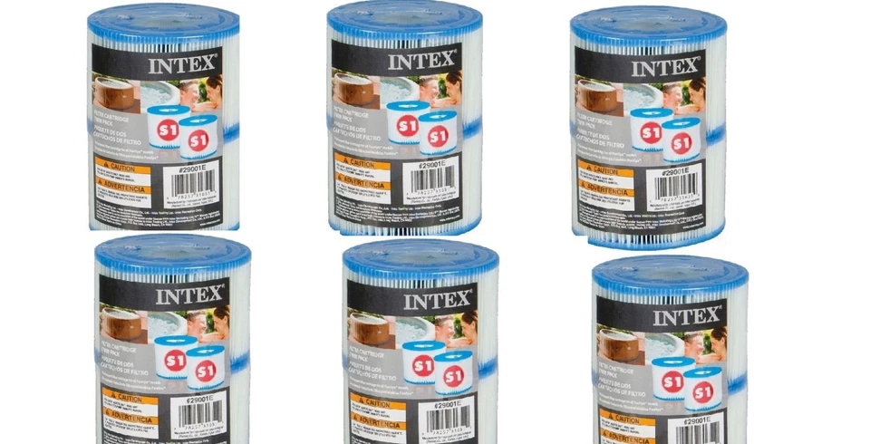 12x Filter Intex S1 Poolfilter Kartuschen (6x Doppelpack Intex - 29001) NEU/OVP
