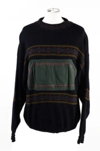 Women Pullover Jumper Round Neck Wool Blended Chewitt Multi M-IL1887 - Picture 1 of 4