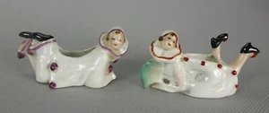 COLOMBINE ET PIERROT FACE A FACE CERAMIQUE COMEDIA DELL'ARTE ART DECO 754 - Picture 1 of 9