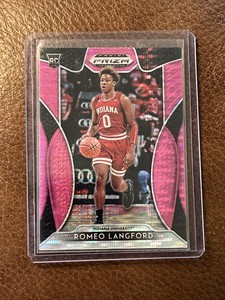 Romeo Langford 2019 Prizm Draft Picks Pink Pulsar Prizms Rookie Card #16