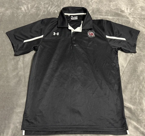 Under Armour Heat Gear South Carolina Gamecocks Golf Polo Shirt Men’s Size M Cover