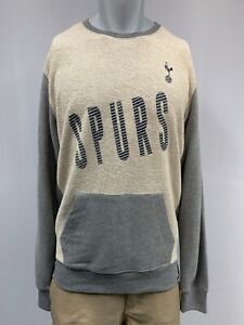 San Antonio Spurs Men's Crewneck Sweatshirt Pullover Size L, '47 Cream and Gray