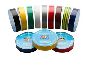 Electrical Insulating Tape 19mm PVC Flame Retardant All Colours Value Pack - Picture 1 of 1