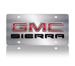GMC Sierra Stainless Steel License Plate (Silver) - Bild 1 von 2