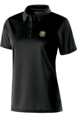 NCAA Womens Size Large Wichita State Shockers Shift Short Sleeve Golf Polo Black - Image 1 of 4