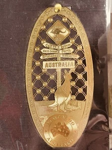 24ct Gold Plated Detailed Australia Bookmark - Ideal Bookworm Gift… - Picture 1 of 8
