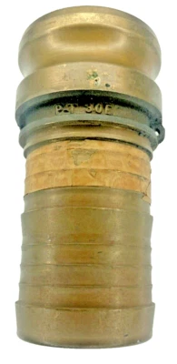 Brass 3” Male Camlock Fitting Hose Coupling Barb Shank PT 30E USA Trash Pump - Image 1 of 4