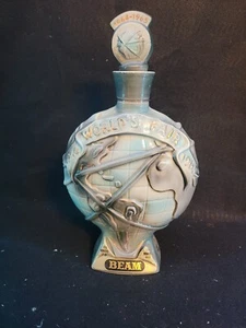 De colección 1964-1965 Jim Beam Feria Mundial de Nueva York jarra de whisky bourbon RARO - Imagen 1 de 2