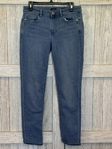 J. Jill Women's Size 8 Stretch Blue Denim Jeans Authentic Fit Slim Ankle - Picture 1 of 6