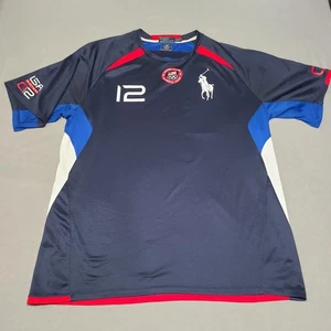 Polo Ralph Lauren Shirt Mens XLT US Olympic Team 2012 colorblock big pony RARE - Picture 1 of 14
