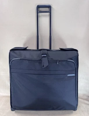 "Bolsa de ropa con ruedas Briggs & Riley Baseline 24"" negra armario equipaje U178 #799" Foto 1 de 4