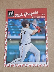 2023 NICK GONZALES DONRUSS RED BASEBALL ROOKIE CARD RC /100 PIRATES #250 - Picture 1 of 3