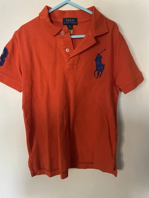 Boys Ralph Lauren Polo Shirt Excellent Condition Orange Age 6 - Image 1 of 4