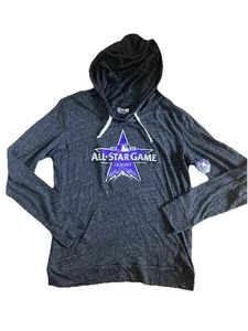New Era Mens Large Size Black Mix All Star Game Colorado Stretch Thin Hoodie New - Picture 1 of 8