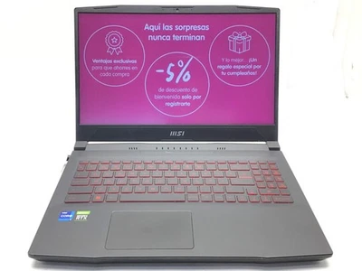 PORTATIL MSI KATANA GF66 INTEL CORE I7-12650H 16 SSD 19624050 - Imagen 1 de 4