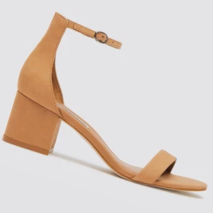 Steve Madden Tan Leather Renee Chunky Heels Women’s US 9.5 M - Picture 1 of 8