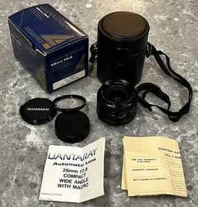 Quantaray 28mm f/2.8 Prime Fixed Wide Angle Lens for Nikon Ai SLR Mount Camera - Picture 1 of 5