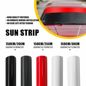 Sun Strip Visor Windshield Banner Premium Vinyl Decal Cast PVC Film VARIOUS SIZE - Picture 1 of 19