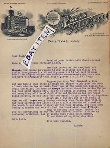 1926 LHD Paris Texas MILLLING COMPANY Walter Bywaters McWHERTER Claude Ferguson - Picture 1 of 1