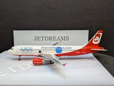 1/200 AIR BERLIN AIRBUS A320-200 DISCOVER AMERICA ESTADOS UNIDOS COLORES D-ABNB HERPA Foto 1 de 4