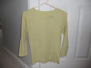Sutton Studio by Bloomingdale's women's top small lime green - Picture 1 of 2