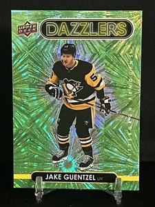 2021-22 Upper Deck Series 1 - Dazzlers Green #DZ-36 Jake Guentzel - Picture 1 of 2