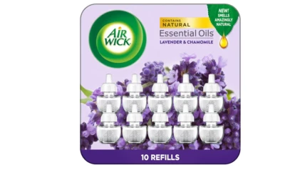 Air Wick Plug in Scented Oil Refill, 10ct, Lavender & Chamomile, Air Freshener,