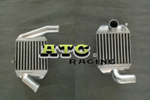 A pair 90MM Aluminum INTERCOOLER FOR AUDI A4 B5 S4 RS4 A6 C5 V6 2.7T BI-TURBO - Picture 1 of 9