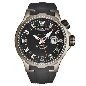 Reloj automático de buceo profundo ""Promess"" para hombre esfera negra profunda WATI0040-1342 - Imagen 1 de 4