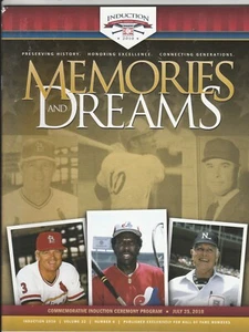 BASEBALL HALL OF FAME GEDENK-EINFÜHRUNGSZEREMONIE PROGRAMM 25. JULI 2010 - Bild 1 von 2