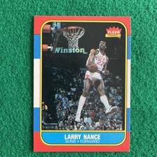 1986 Fleer Larry Nance Rookie Card RC #78. EX/OC