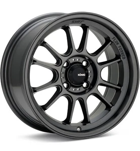 16x7.5 +38 Konig Hypergram 4x100 Matte Grey Wheels (Set of 4) - Picture 1 of 2