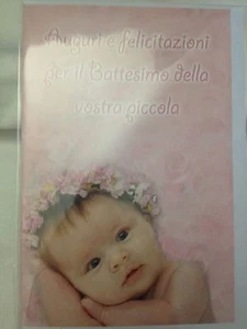 Biglietto Auguri per il Battesimo della vostra Piccola - Nuovo - Imagen 1 de 1