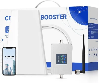 Cell Phone Signal Booster for Home, Boost 5G, LTE and 4G Signal for All Carriers - Image 1 of 4