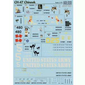 Decal for airplane 1:72 CH-47 Chinook Waterslide decals Print Scale 72-041 - Picture 1 of 24