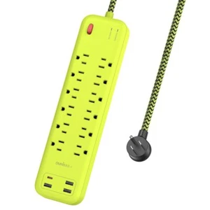 OMNIBAR OMN-PSK-XPUSB-4 O16-000019 PLUS 6 Ft Power Strip Surge Protector - Picture 1 of 7